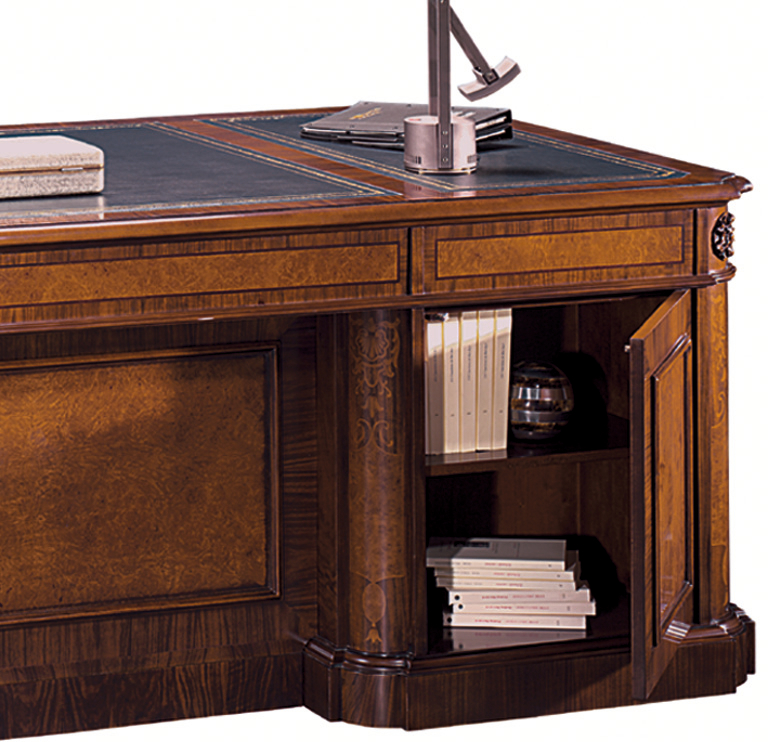 desk table leather top zafiro traditional Hurtado
                                            (imagen 3 de 4)