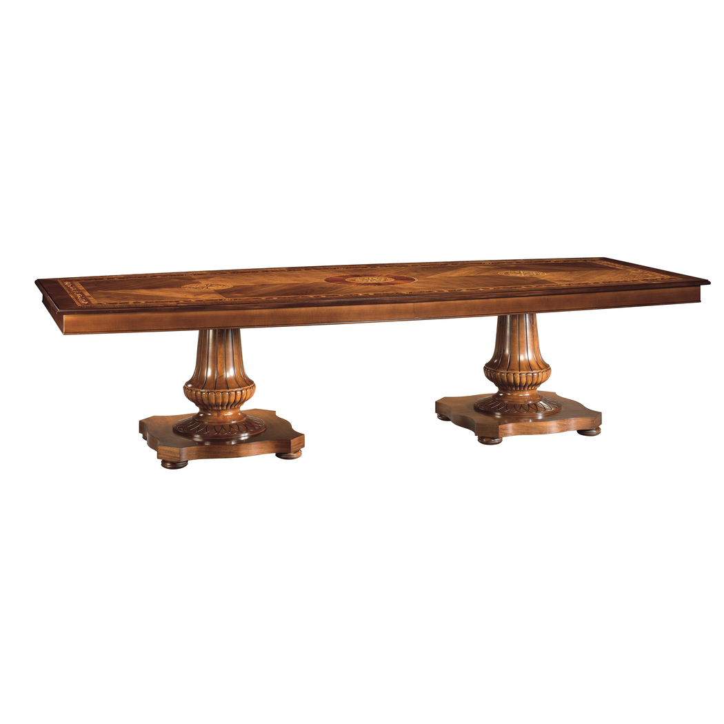 table with boat shape top
                                    premiere traditional Hurtado