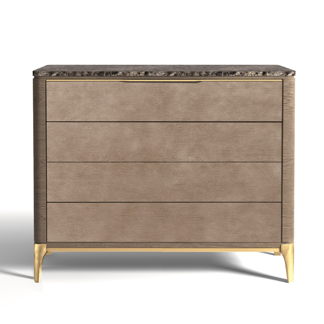 chest marble top & leather front
                                    soho evolution Hurtado