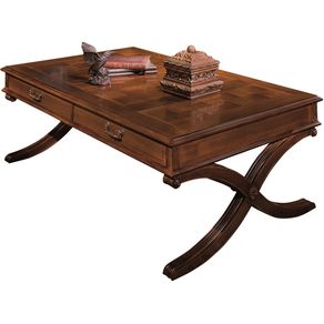 rectangular cocktail table with drawers versailles
                                                    traditional Hurtado